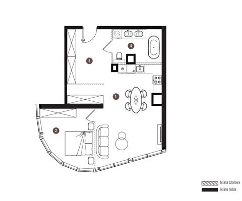 Plan 2 pok. 62m²