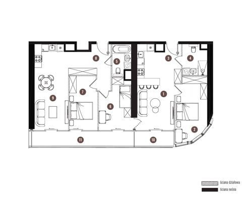 Plan 5 pok. 100m²