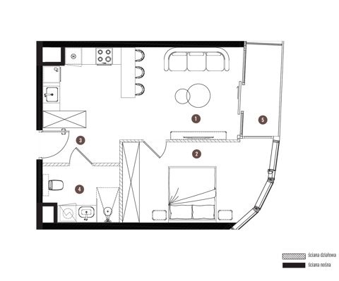 Plan 2 pok. 44m²