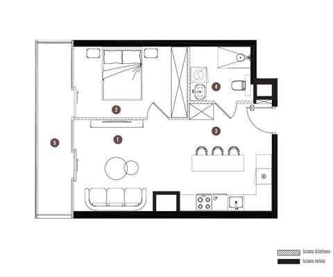 Plan 2 pok. 41m²
