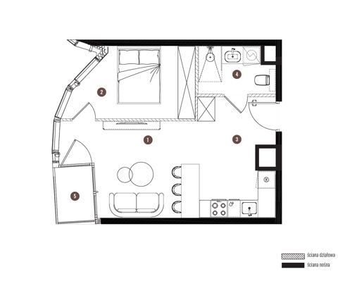 Plan 2 pok. 38m²