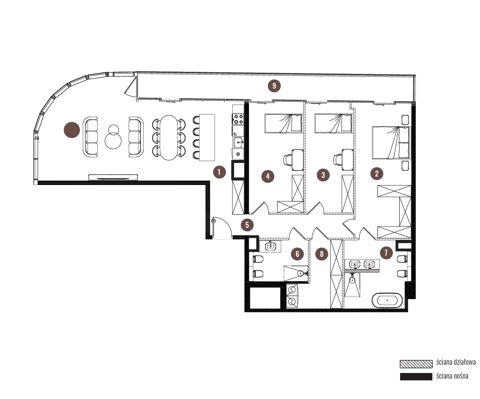 Plan 4 pok. 130m²