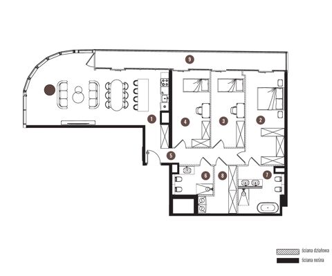 Plan 4 pok. 130m²
