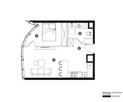 Plan 2 pok. 40m²