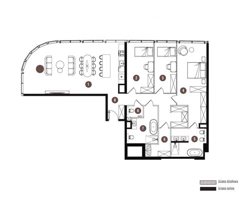 Plan 4 pok. 150m²