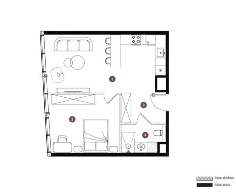Plan 2 pok. 49m²