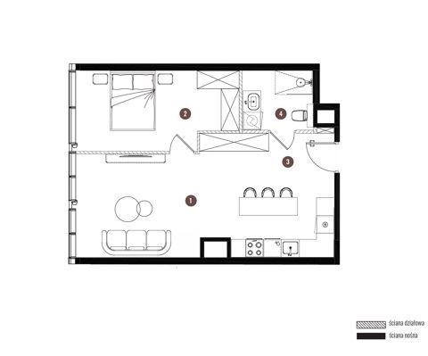 Plan 2 pok. 51m²