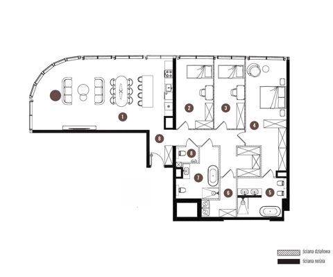 Plan 4 pok. 150m²