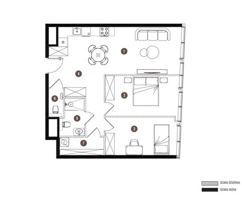 Plan 3 pok. 68m²