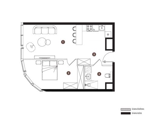 Plan 2 pok. 50m²