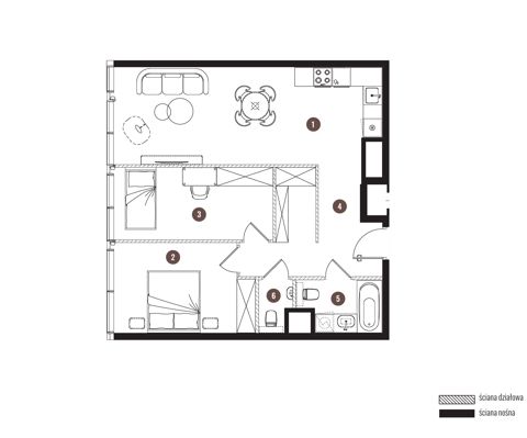 Plan 3 pok. 69m²