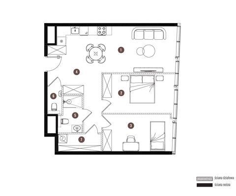 Plan 3 pok. 68m²