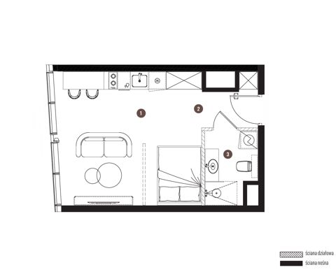 Plan 1 pok. 29m²