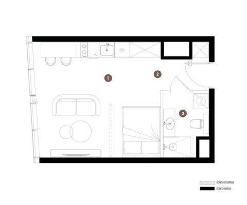Plan 1 pok. 29m²