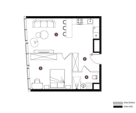 Plan 2 pok. 49m²