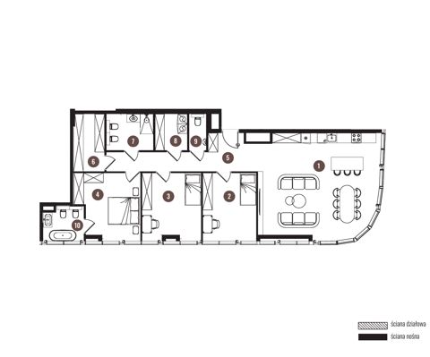 Plan 4 pok. 128m²