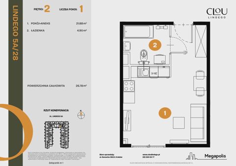 Plan 1 pok. 27m²