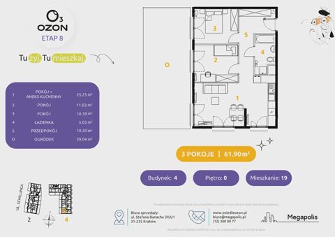 Plan 3 pok. 62m²