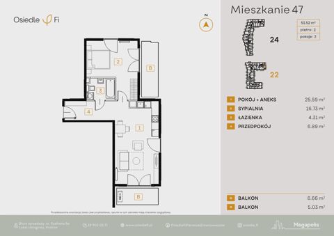 Plan 2 pok. 54m²