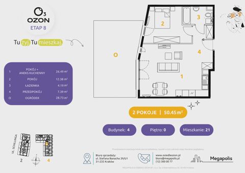 Plan 2 pok. 50m²