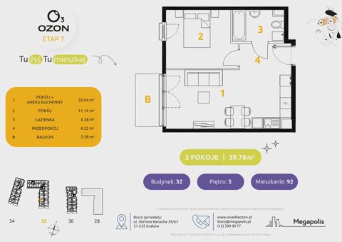 Plan 2 pok. 40m²