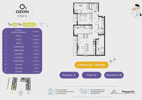Plan 4 pok. 100m²