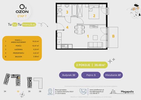 Plan 2 pok. 38m²