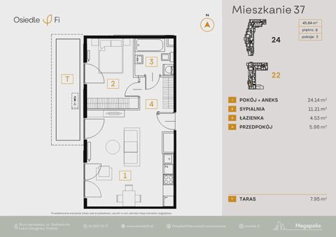Plan 2 pok. 46m²