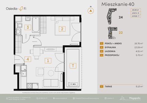 Plan 2 pok. 40m²
