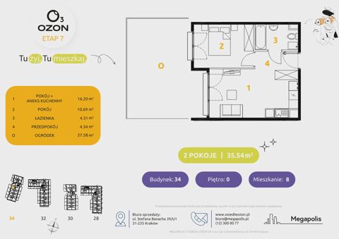 Plan 2 pok. 36m²