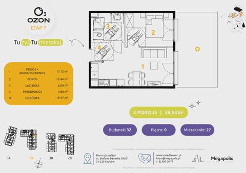 Plan 2 pok. 39m²