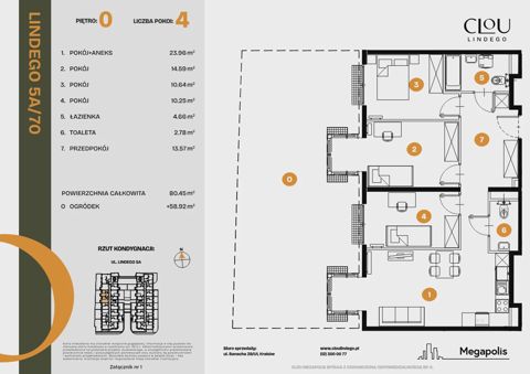 Plan 4 pok. 80m²