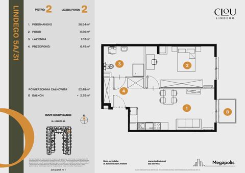 Plan 2 pok. 52m²