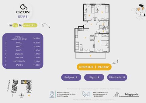 Plan 4 pok. 89m²
