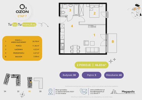 Plan 2 pok. 47m²