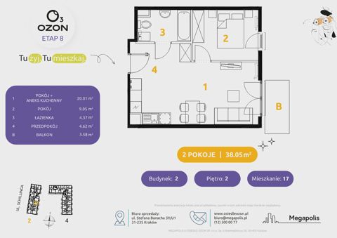 Plan 2 pok. 38m²