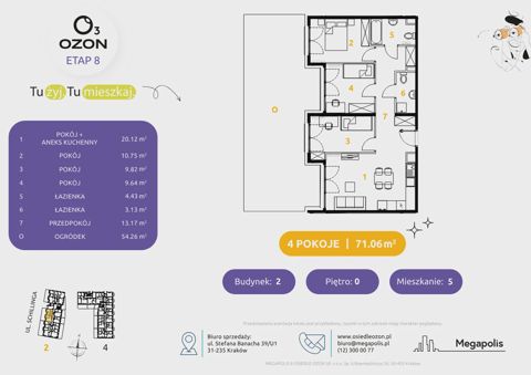 Plan 4 pok. 71m²