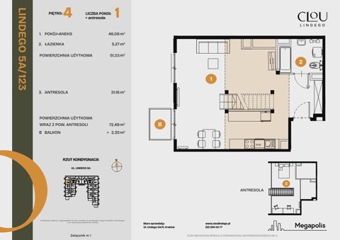 Plan 2 pok. 51m²