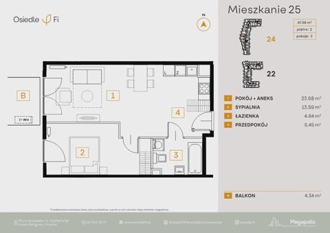 Plan 2 pok. 48m²