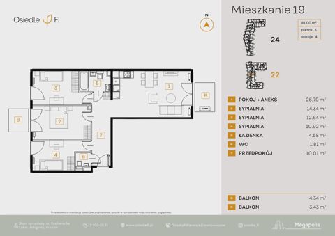 Plan 4 pok. 81m²