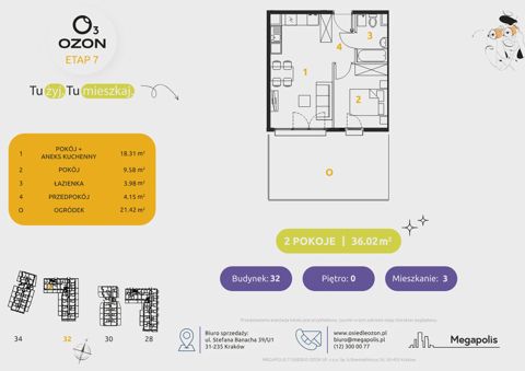 Plan 2 pok. 36m²