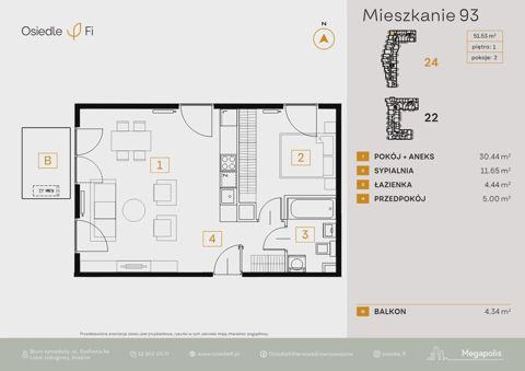 Plan 2 pok. 52m²