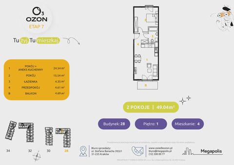 Plan 2 pok. 49m²