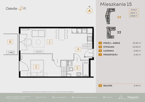 Plan 2 pok. 48m²