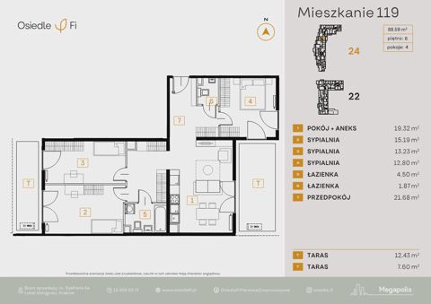Plan 4 pok. 89m²