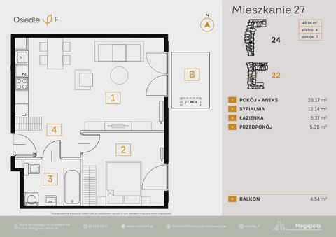 Plan 2 pok. 49m²