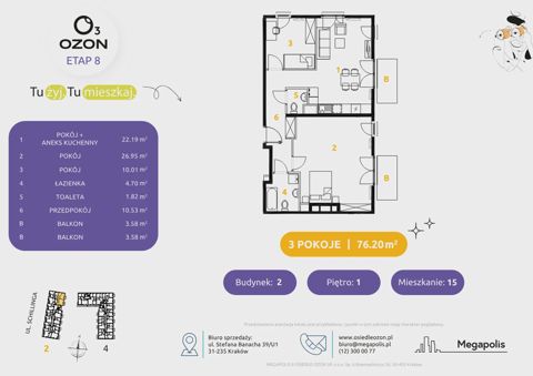 Plan 4 pok. 76m²