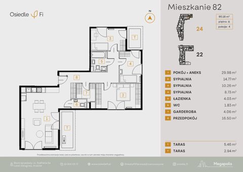 Plan 4 pok. 90m²