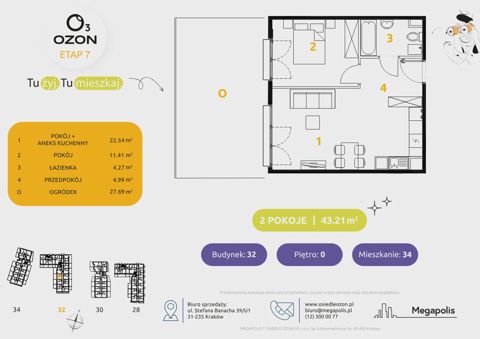 Plan 2 pok. 43m²
