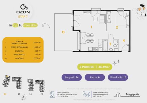 Plan 2 pok. 46m²
